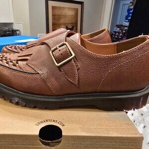 Dr. Doc Martens Ramsey Monk KLT Brown Leather Loafer Men’s SZ 10 CREEPERS NEW